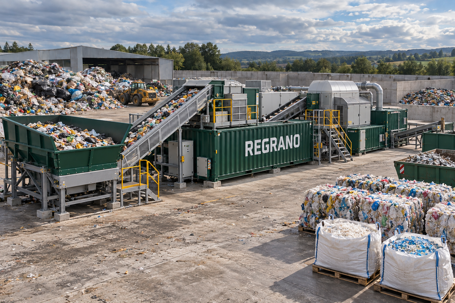Material sorting and preparation with REGRANO